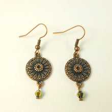 Load image into Gallery viewer, Antique Medallion Necklace and Earrings