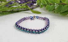 Load image into Gallery viewer, Positive Collection - Purple Haze - Hand Sewn Cup Chain Bracelet
