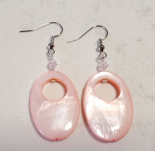 Load image into Gallery viewer, Mother of Pearl Earrings- Pretty in Pink
