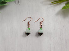 Load image into Gallery viewer, Seaside - Green and Brown beaded bracelet and earrings
