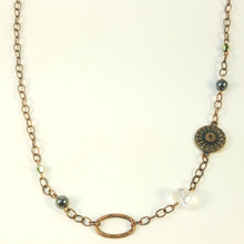 Load image into Gallery viewer, Antique Medallion Necklace and Earrings
