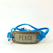 Load image into Gallery viewer, Wrap Leather Bracelet - Peace
