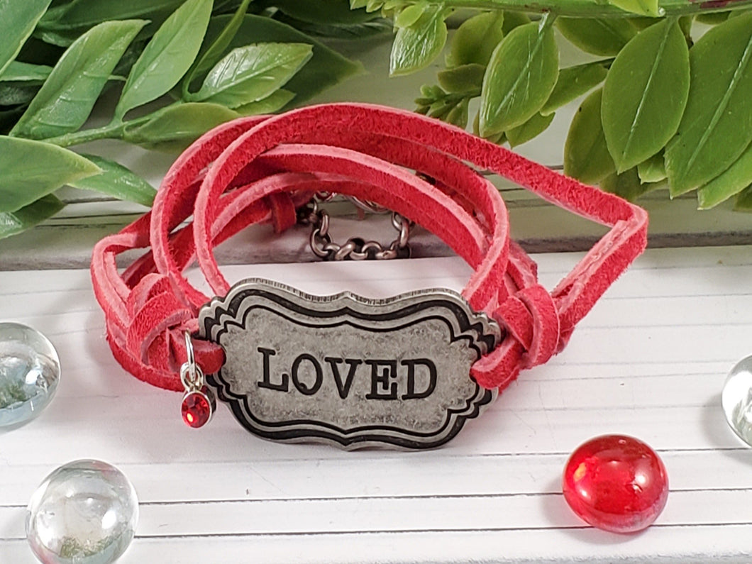 Wrap Leather Bracelet - Loved