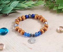 Load image into Gallery viewer, Wood Bracelet with Tree of Life
