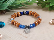 Load image into Gallery viewer, Wood Bracelet with Tree of Life
