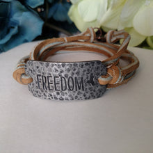 Load image into Gallery viewer, Wrap Leather Bracelet - Freedom
