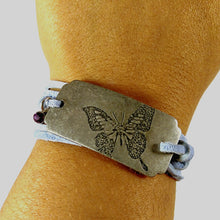 Load image into Gallery viewer, Wrap Leather Bracelet - Butterfly
