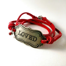 Load image into Gallery viewer, Wrap Leather Bracelet - Loved
